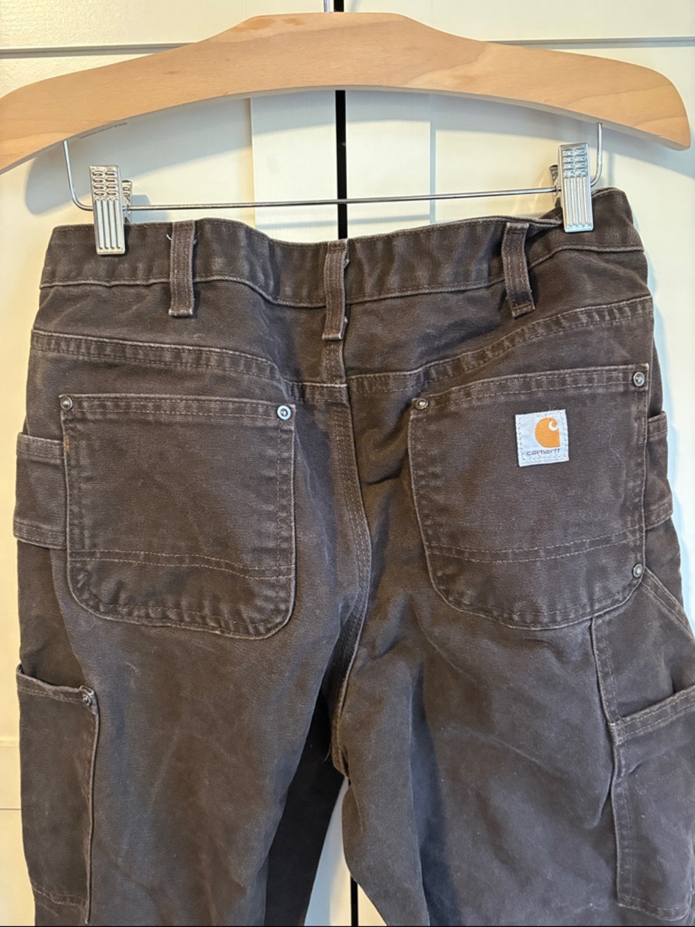 Carhartt Women's Brown Cargo Jeans Size 6 Tall - Picture 3 of 5